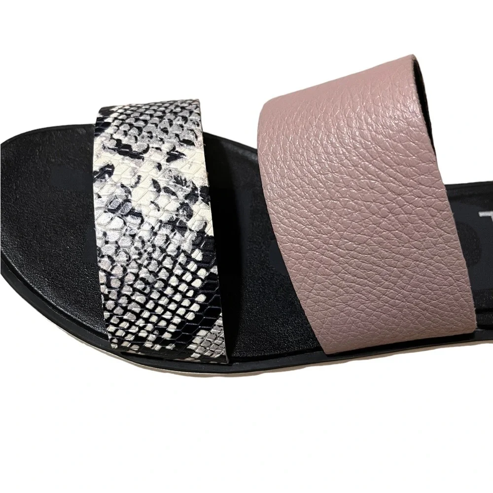 SOREL Women's Ella II Flat Slide Mauve Vapor Full Grain Leather Size 6